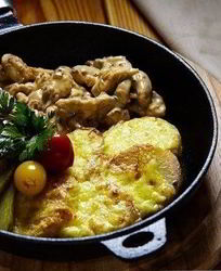 Фрикасе из курицы с картофелем