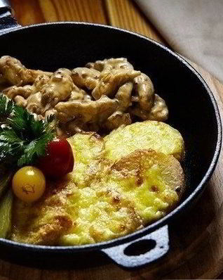 Фрикасе из курицы с картофелем