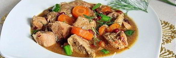 мясное рагу с фасолью