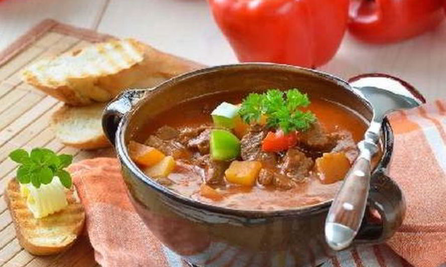 Рецепт мясного рагу с картофелем и болгарским перцем