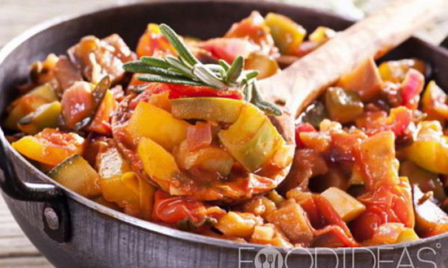 Рецепт овощного рагу с баклажанами, картошкой и мясом