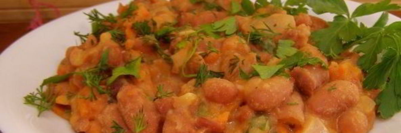 Овощное рагу с фасолью