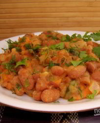 Овощное рагу с фасолью