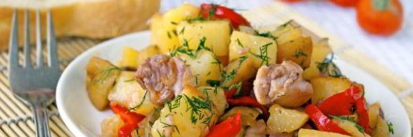 Овощное рагу с курицей