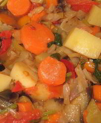 Постное овощное рагу