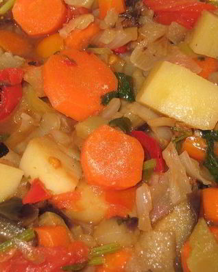 Постное овощное рагу