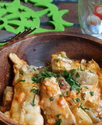 Рагу из баклажанов с курицей