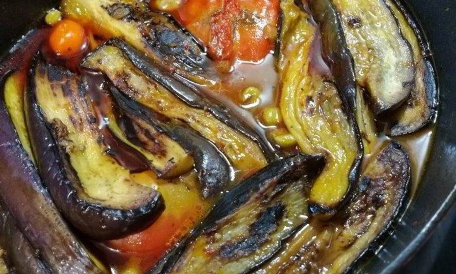 Рецепт рагу из баранины с баклажаном и виноградом по-персидски