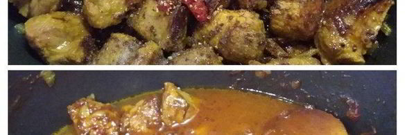 рагу из баранины с баклажаном и виноградом по-персидски