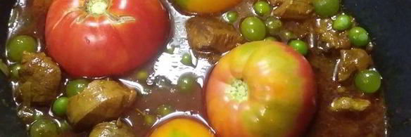 рагу из баранины с баклажаном и виноградом по-персидски