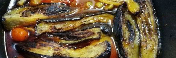 рагу из баранины с баклажаном и виноградом по-персидски