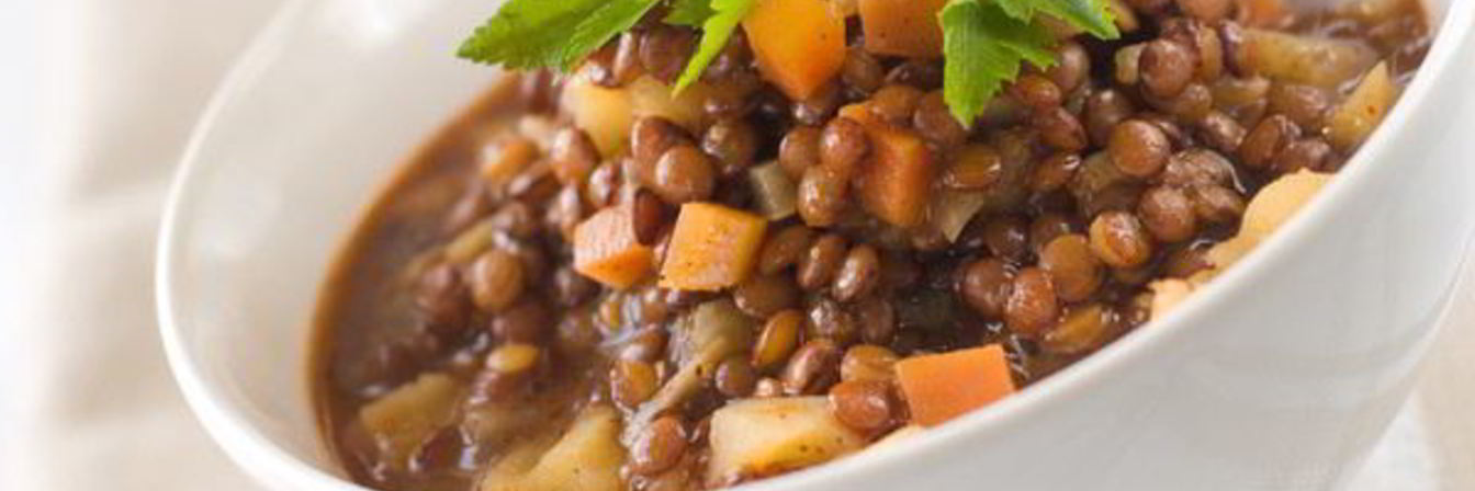 Рагу из чечевицы