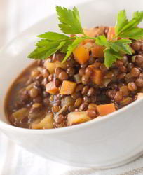 Рагу из чечевицы