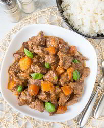 Рагу из говядины с тыквой