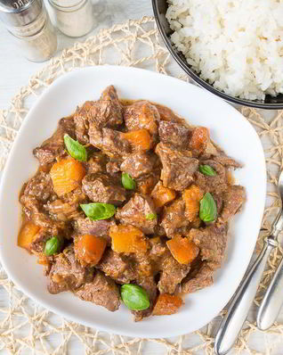 Рагу из говядины с тыквой
