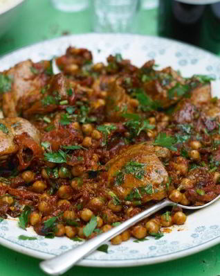 Рагу из индейки в испанском стиле