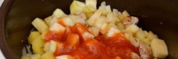 рагу из индейки в мультиварке