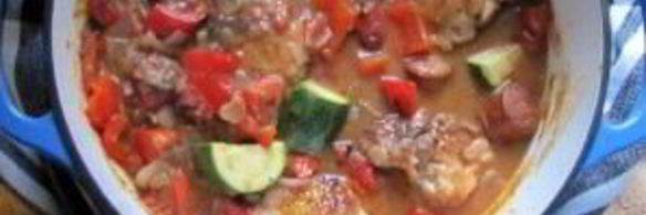 рагу из кабачков с курицей