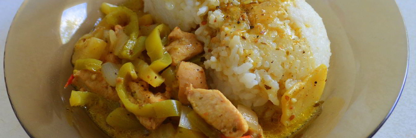 Рагу из кабачков с рисом