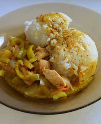 Рагу из кабачков с рисом