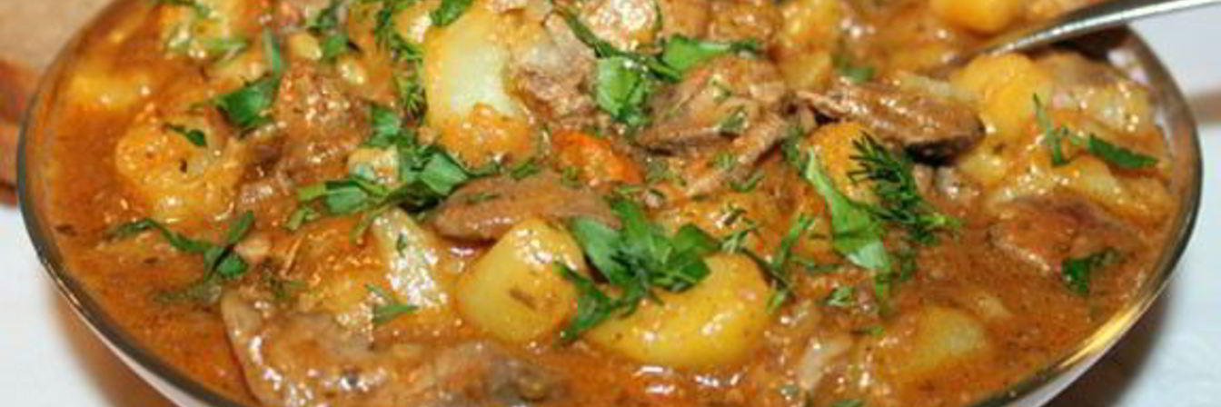 Рагу из потрошков курицы