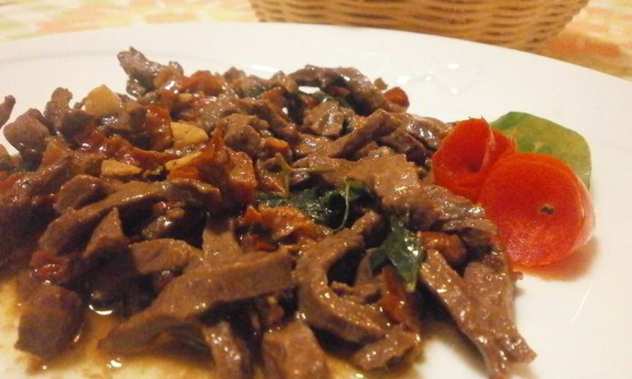 Рецепт рагу из сердца с вялеными помидорами