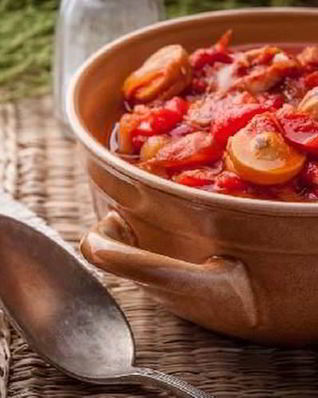 Рагу из сосисок