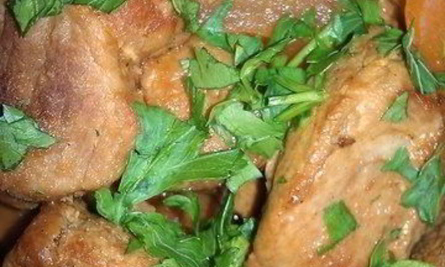 Рецепт рагу из свинины, овощей и шампиньонов