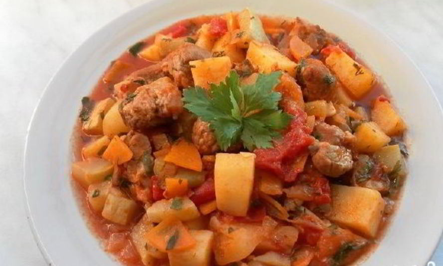 Рецепт рагу из свинины с овощами
