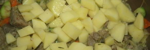 рагу с говядиной, овощами и фасолью в мультиварке