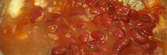 рагу с говядиной, овощами и фасолью в мультиварке