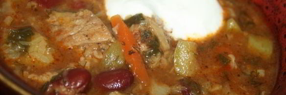 рагу с говядиной, овощами и фасолью в мультиварке