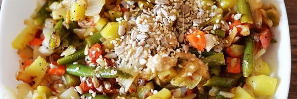 рагу с кунжутной пастой