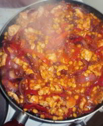 Рагу с курицей по-мексикански