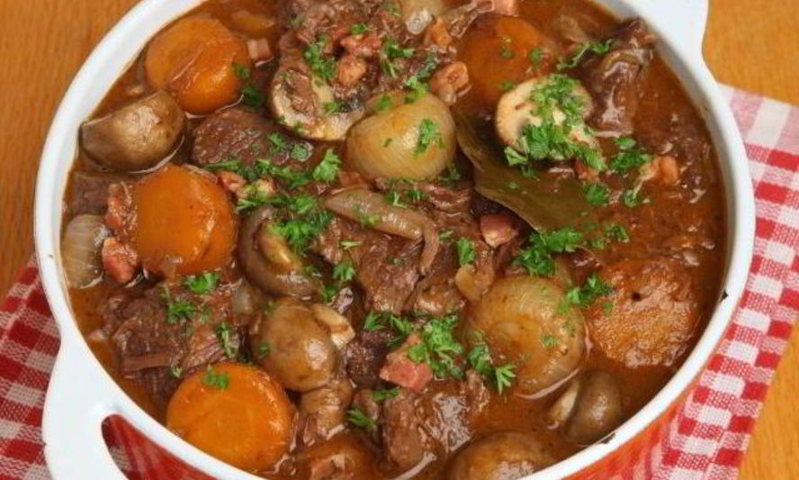 Рецепт рагу с овощами, мясом и грибами