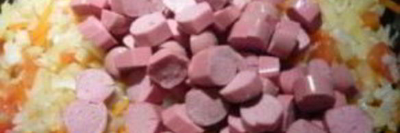 рагу с сосиской