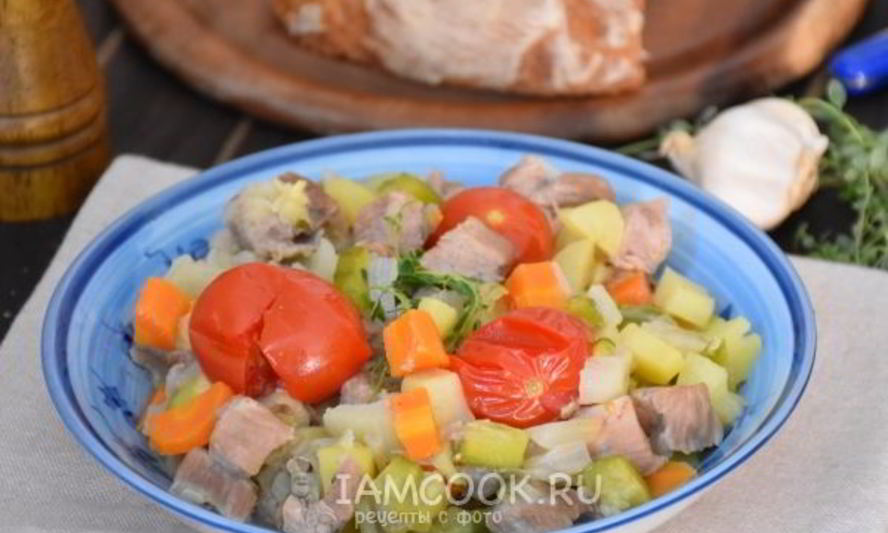 Рецепт рагу с телятиной по-средиземноморски