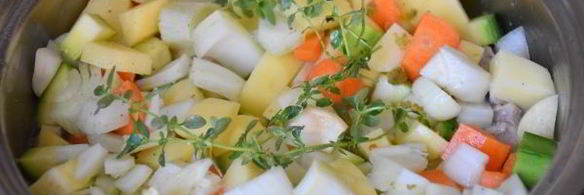 рагу с телятиной по-средиземноморски