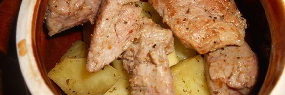 рагу в горшочке с грибами шиитаке