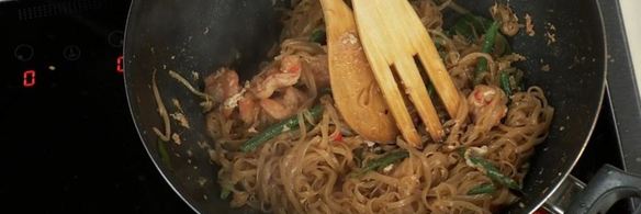 рисовая лапша с креветками