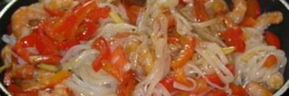 рисовая лапша с морепродуктами