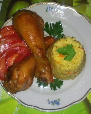 Ризотто и золотая курочка