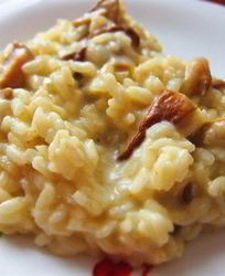 Ризотто с белыми грибами и сливками