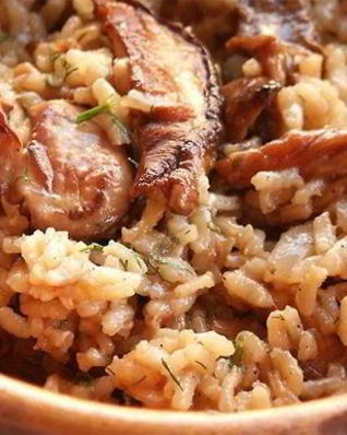 Ризотто с белыми грибами