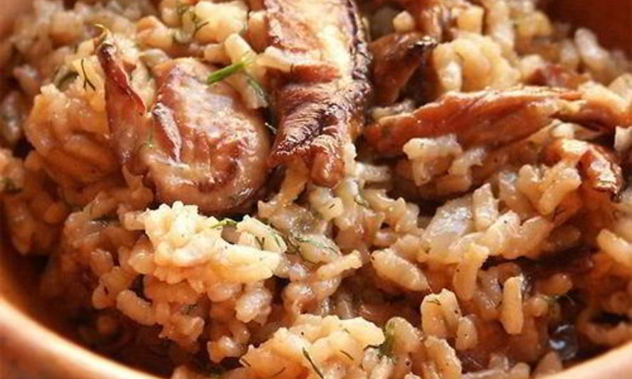 Рецепт ризотто с белыми грибами