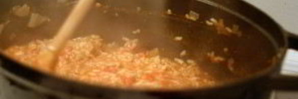 ризотто с фаршем