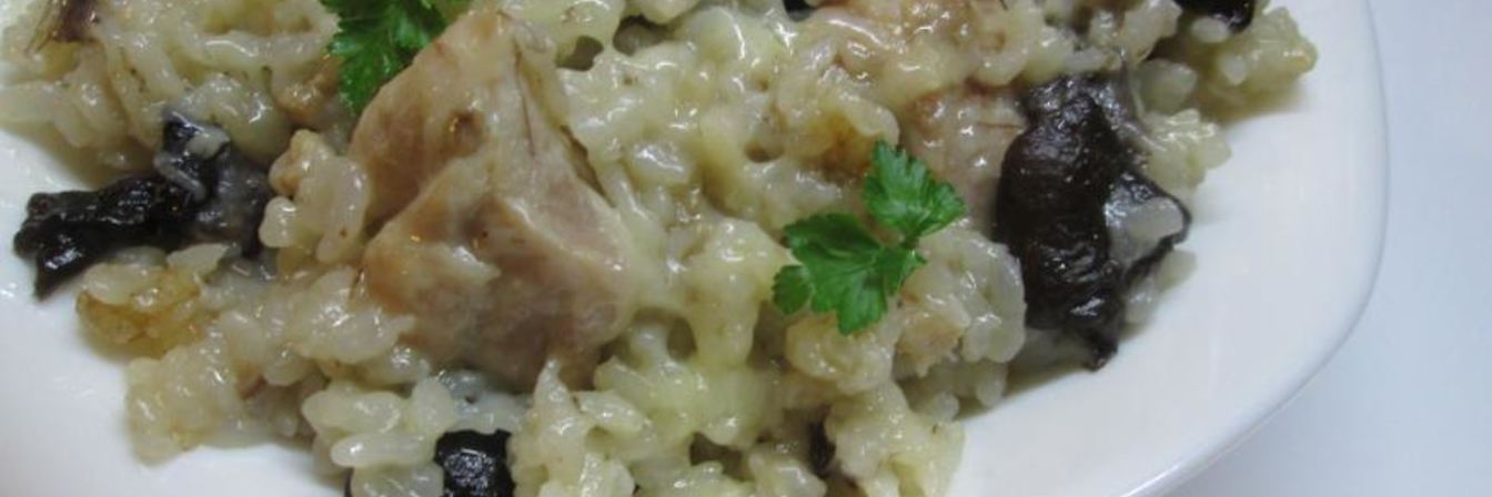 Ризотто с грибами и курицей