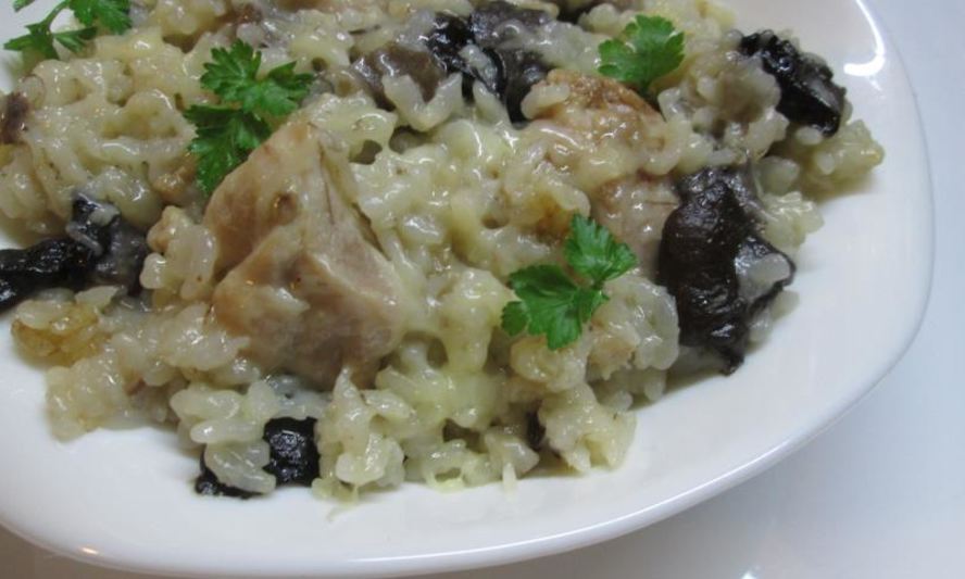 Рецепт ризотто с грибами и курицей