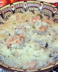 Ризотто с красной рыбой