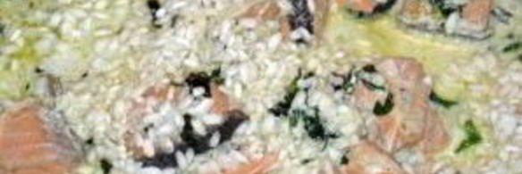 ризотто с красной рыбой